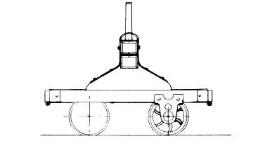 Festiniog Railway Bolster Wagon. Drawing by Colin Binnie