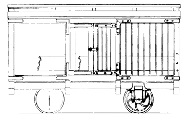 Festiniog Railway proposed sheep wagon. Drawing by Colin Binnie