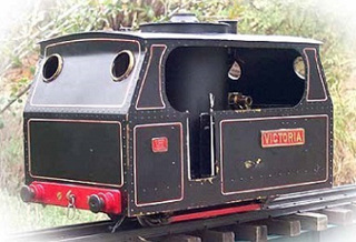 Plynlimon and Hafan railway Victoria. Model locomotive by Colin Binnie.