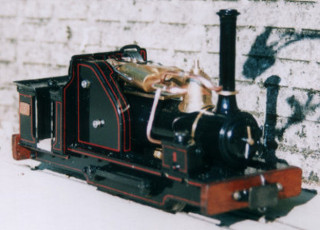 Steam Yak. Narrow gauge garden railway locomotive. Built by Colin Binnie.