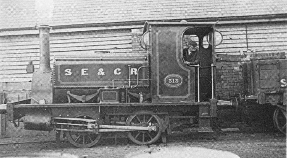 Sother Railway locomotive number 225s, South Eastern and Chatham no 313, c1902